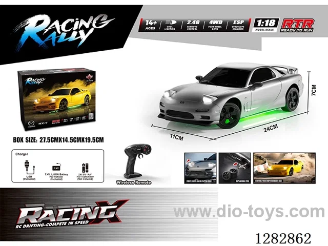 1:18 rc car included battery