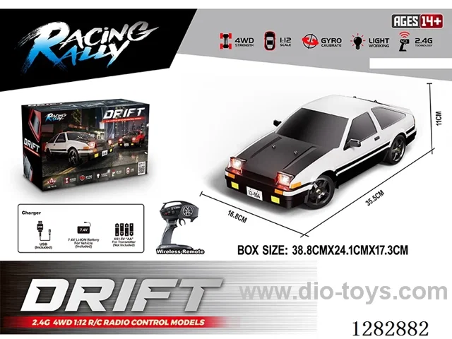 1:12 Full-Scale rc car included battery