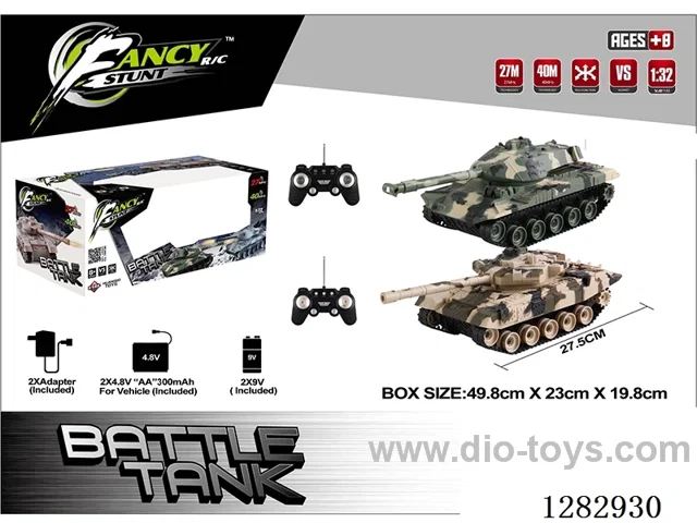 1:32 RC Infrared Battle Tanks included battery