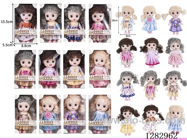 6-inch Vinyl Dolls, 12 Styles, Assorted