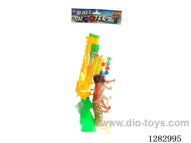 Soft bullet Ping Pong Gun + Animals