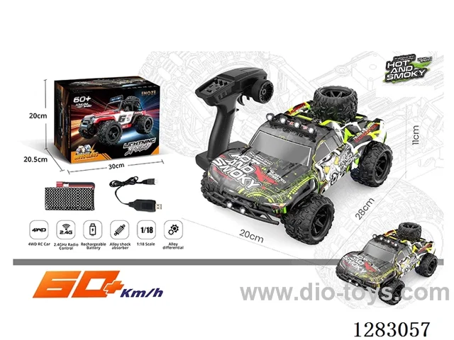 1:18 2.4G Brushless Full-Scale High-Speed Car with Light Included Battery