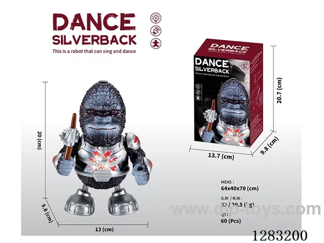 B/O dancing robot W L/M not included battery