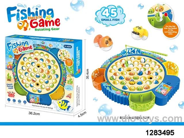 fishing game toys in window box