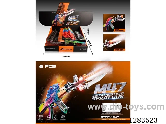 B/O gun W L/M/spray 8PCS