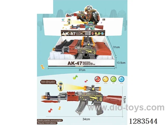 B/O gun W L/M/Projection 10PCS not included battery