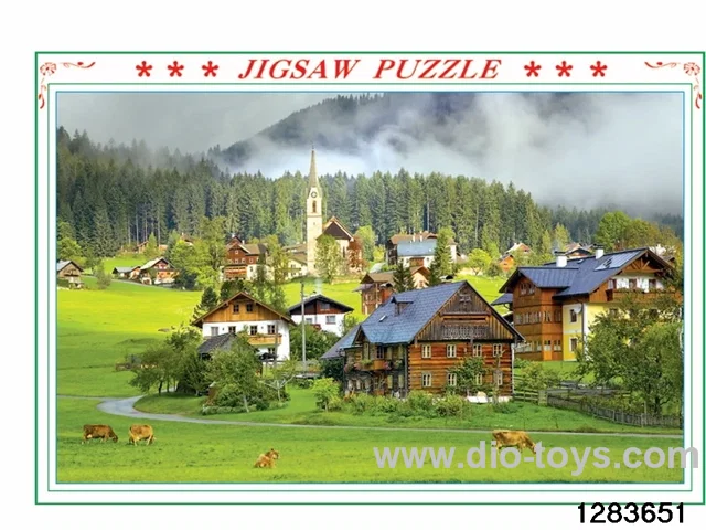 1000 pcs puzzle in color box