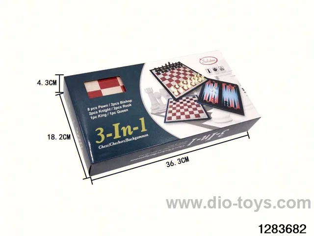 3 in 1 chess with magnetism