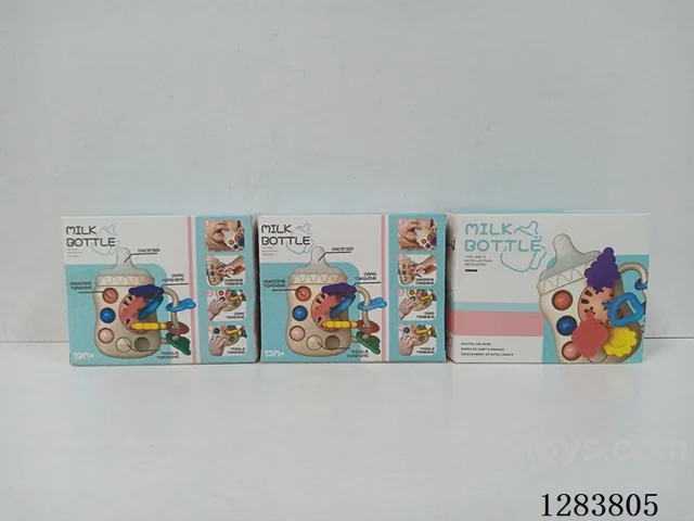 Baby Bottle Pull-and-Play Teether