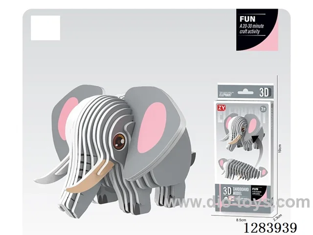 DIY 3D Elephant Puzzle
