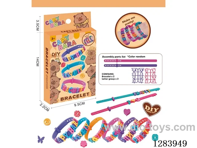 DIY Beaded Alphabet Bracelets & Watch Straps (Capybara)