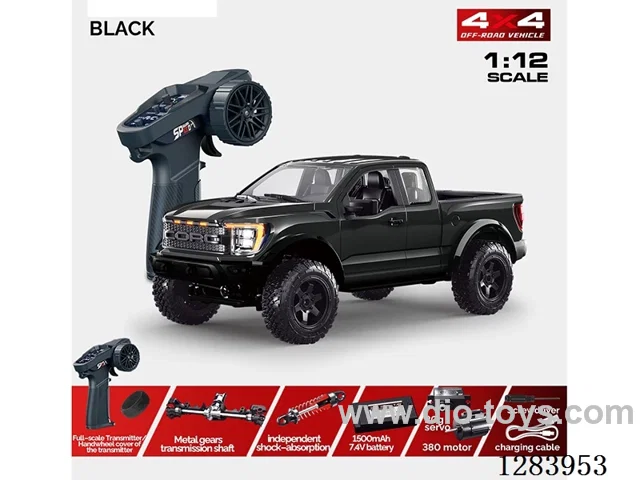 1:12 Full-Scale 4WD Off-Road Vehicle (Battery Included) - Black