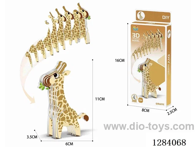 3D Animal Puzzle   Giraffe