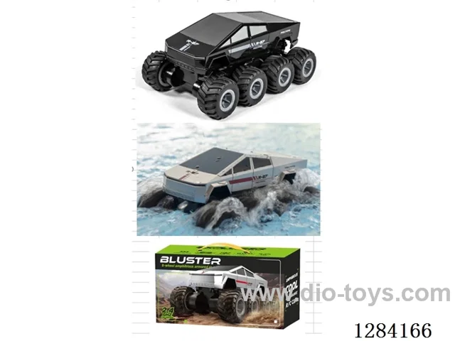 Amphibious Land-Water Vehicle 1:18 4WD 2.4G RC Waterproof Waterproof Remote Control included battery