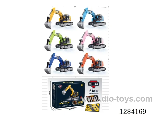 Mini Excavator 1:64 4WD 2.4 GHz RC W L/M included battery