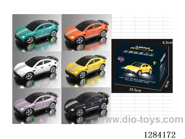 Mini Car 1:64 2WD 2.4GHz RC with Lights and App Control included battery