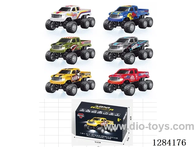 Mini Car 1:64 2WD 2.4GHz RC with Lights and App Control included battery