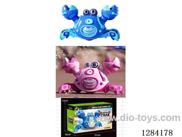 RC Crab 1:24 4WD 2.4G RC with Lights/Water Spray/Bubbles/Music included battery