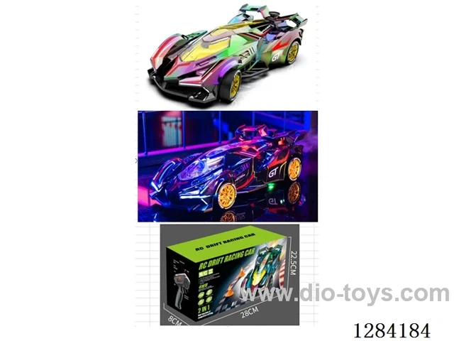 Drift Car 1:24 4WD 2.4GHz RC Lights & Smoke included battery