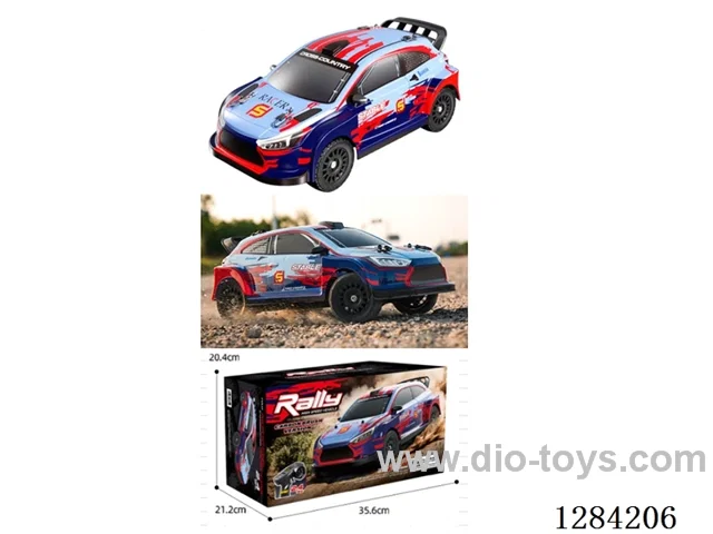 High-Speed Car, Brushed Motor, 1:14 , 30 km/h, 4WD, 2.4 GHz RC included battery