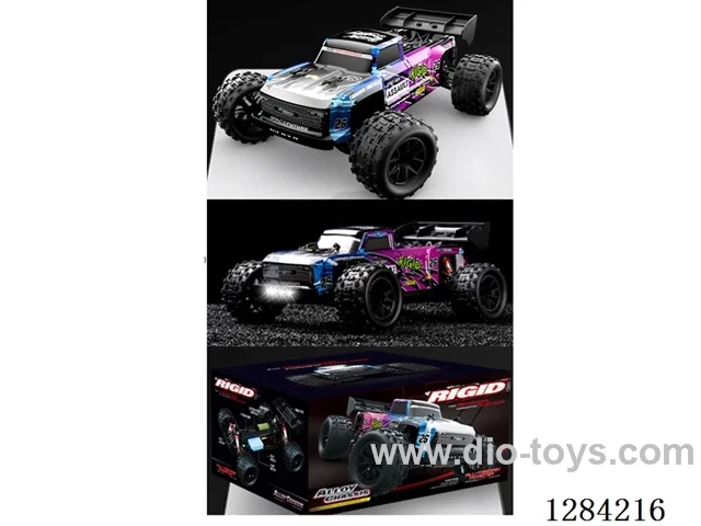 High-Speed Car Brushless Motor 1:14 55-70 km/h 4WD 2.4 GHz RC Metal Chassis, Hydraulic Suspension, Lights included battery