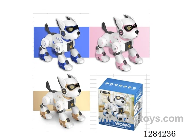 RC Robot Dog 2.4G W L/M/ Programmable Movements/Voice/Touch Sensing/Dancing/Sensor Interaction. English/Russian included battery