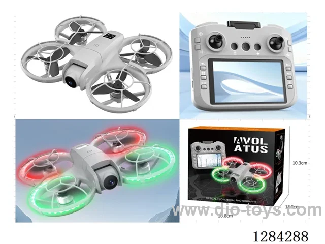 RC Drone / Brushless Motors / 2.4 GHz / 4.3-inch Display / Altitude Hold / Lights / Obstacle Avoidance / Dual Cameras / App Control / Photo / Video included battery