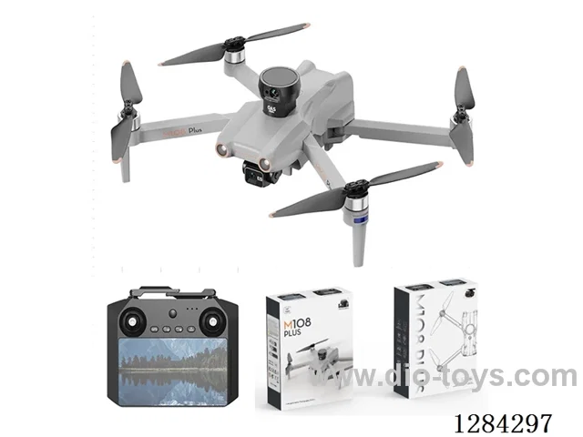 RC Drone / Brushless Motors / 2.4 GHz / 5.5-inch Display / Altitude Hold / Lights / Obstacle Avoidance / Dual Cameras / App Control / Photo / Video included battery
