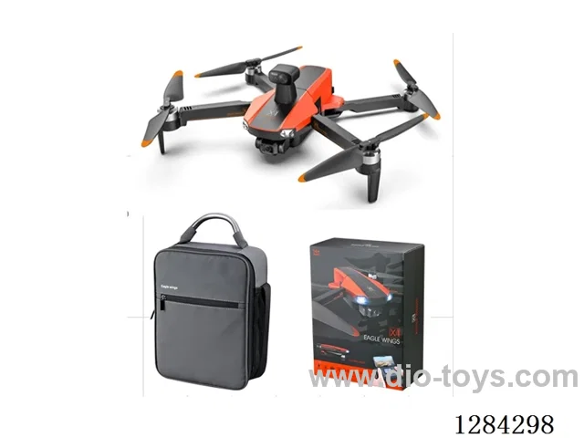 RC drone / brushless motor / GPS / 2.4 GHz / auto-return / 3-axis gimbal / display / altitude hold / lights / obstacle avoidance / dual cameras / app control / photo / video included battery