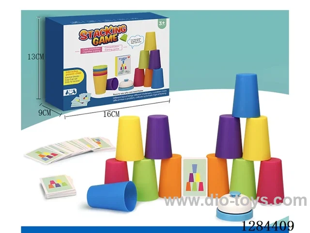 Two-Player Stacking Cup Game with Bells