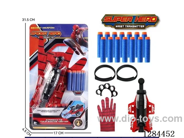 Spider-Man soft bullet gun + Gloves
