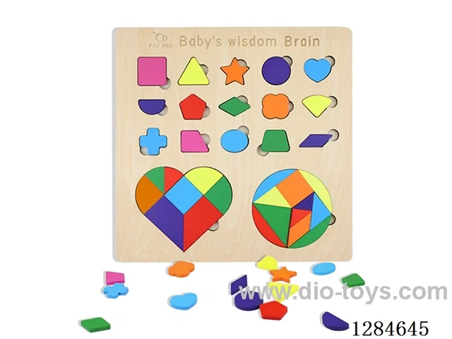 Wooden Educational Number Shape Puzzle (Assorted)