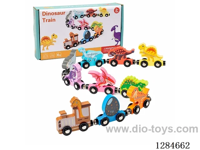 Wooden Magnetic Dinosaur Train