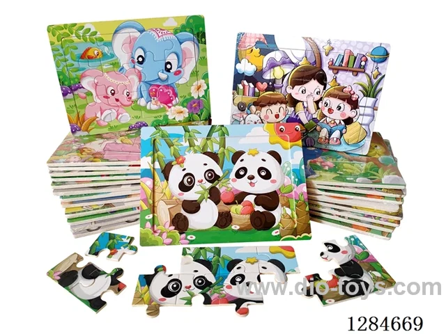 Wooden 12PCS Educational Puzzles (Multiple Styles)
