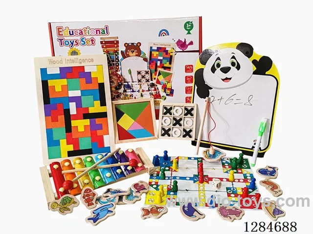 Wooden Educational Toy Set - 7PCS Set