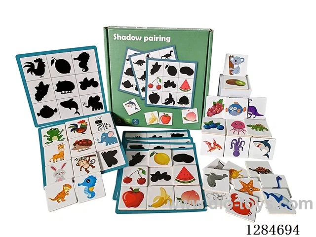 Wooden Shadow Matching Game