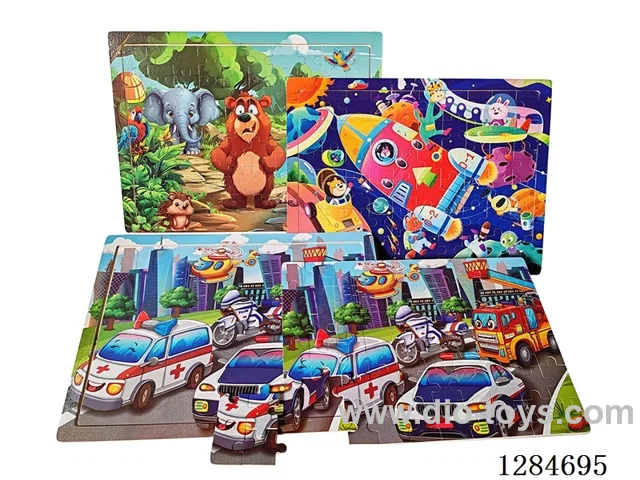 Wooden 60PCS Assorted Puzzles