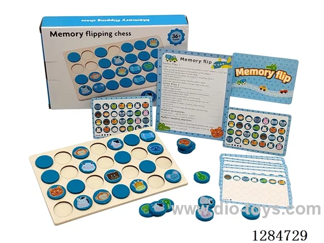 Wooden Animal Memory Matching Game
