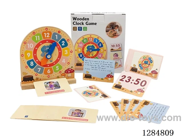 Wooden Digital Clock Teaching Aid