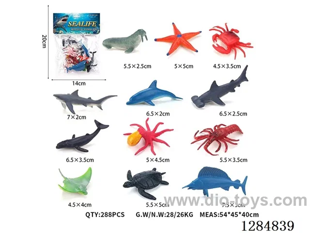 12 Small Solid Sea Animals