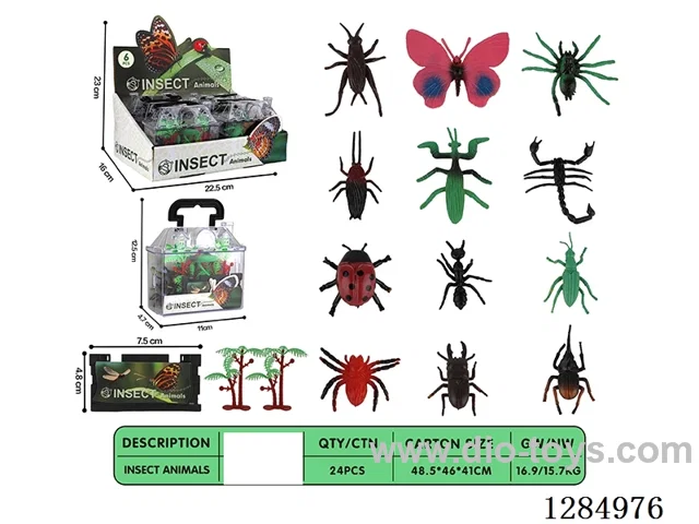 Small Insects (12 Varieties) + Accessories, 6-Box Set