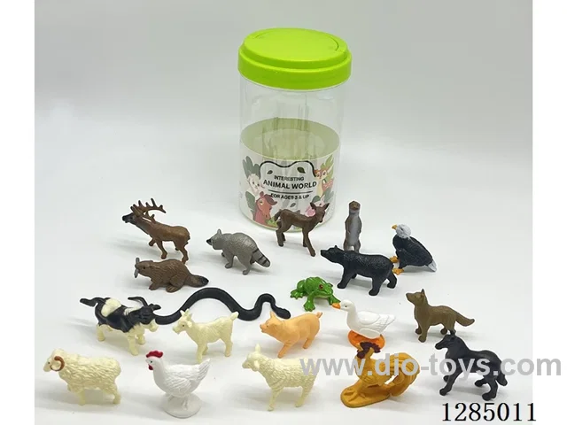 19 styles Set of Small Solid Animals