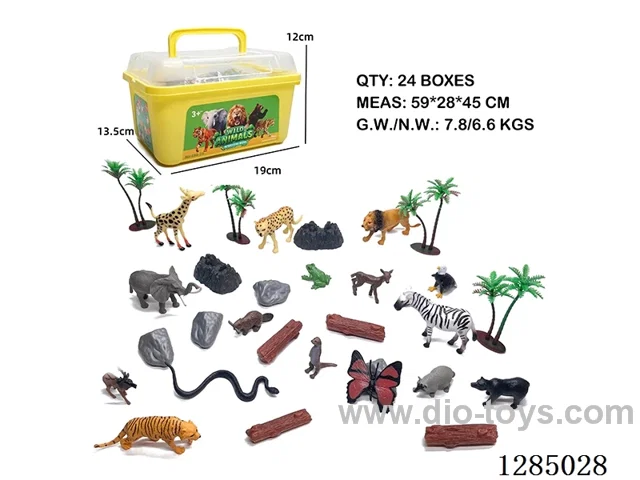 Wild Animals + Accessories 30-PCS Set