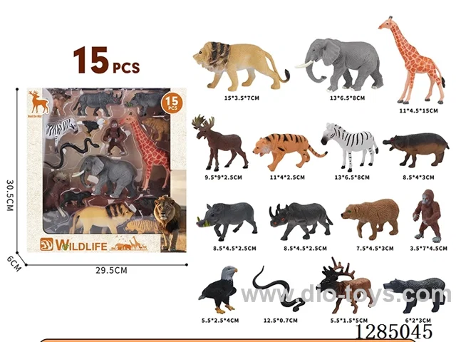 Wild Animals (15 Styles) Large Window Box Set