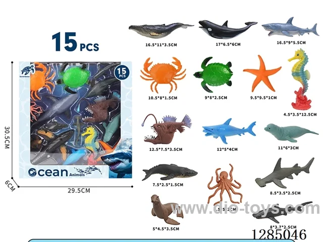 Sea Animals (15 Styles) Large Window Box Set