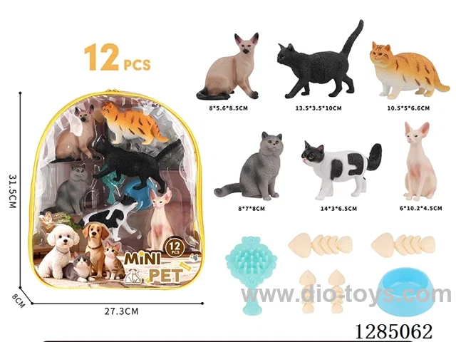 Pet Cats + Accessories 12 styles Large Backpack Set