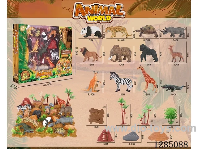 Large Animals + Accessories in Color Box