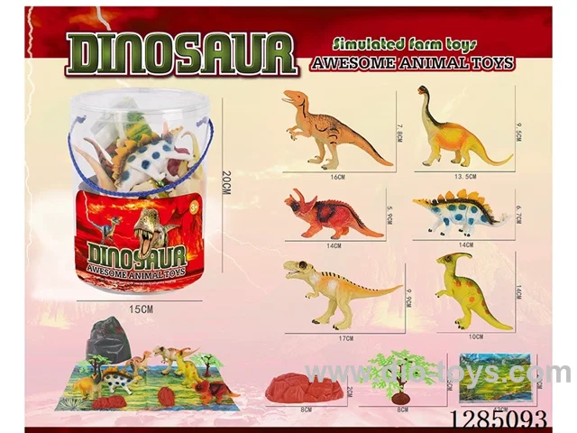 Large Dinosaurs + Accessories (PET Bucket)