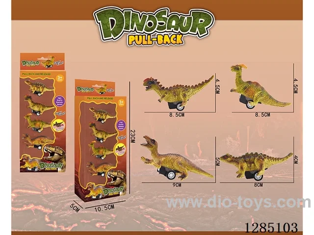 Pull-Back Dinosaur Color Box