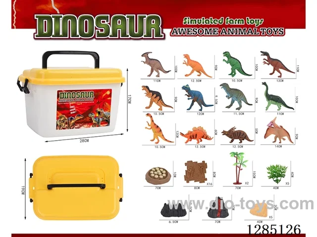 Large Dinosaur + 44PCS Accessory Set in Storage Box